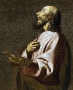 Francisco de Zurbaran Detail from Saint Luke as a Painter before Christ on the Cross. Widely believed to be a self-portrait oil on canvas